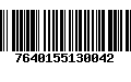 Código de Barras 7640155130042