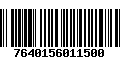 Código de Barras 7640156011500