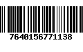 Código de Barras 7640156771138