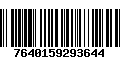 Código de Barras 7640159293644