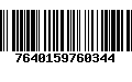 Código de Barras 7640159760344