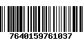 Código de Barras 7640159761037