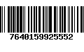 Código de Barras 7640159925552