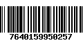 Código de Barras 7640159950257