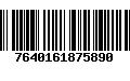 Código de Barras 7640161875890