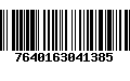 Código de Barras 7640163041385