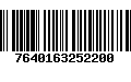 Código de Barras 7640163252200