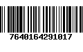 Código de Barras 7640164291017