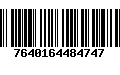 Código de Barras 7640164484747