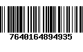 Código de Barras 7640164894935