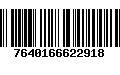 Código de Barras 7640166622918