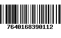 Código de Barras 7640168390112