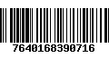 Código de Barras 7640168390716