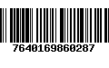 Código de Barras 7640169860287