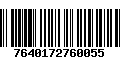 Código de Barras 7640172760055