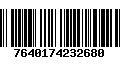 Código de Barras 7640174232680