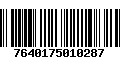 Código de Barras 7640175010287