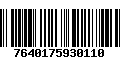 Código de Barras 7640175930110