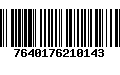 Código de Barras 7640176210143