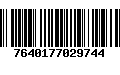 Código de Barras 7640177029744