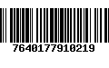 Código de Barras 7640177910219