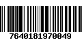 Código de Barras 7640181970049