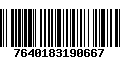 Código de Barras 7640183190667