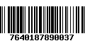 Código de Barras 7640187890037