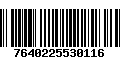 Código de Barras 7640225530116