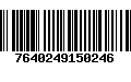 Código de Barras 7640249150246