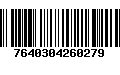 Código de Barras 7640304260279