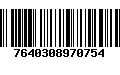 Código de Barras 7640308970754