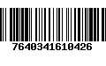 Código de Barras 7640341610426