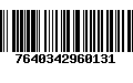 Código de Barras 7640342960131