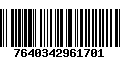 Código de Barras 7640342961701