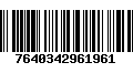 Código de Barras 7640342961961