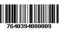 Código de Barras 7640394080009