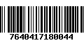 Código de Barras 7640417180044