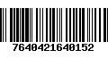 Código de Barras 7640421640152