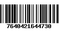 Código de Barras 7640421644730