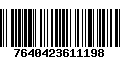 Código de Barras 7640423611198