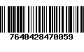 Código de Barras 7640428470059