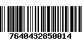 Código de Barras 7640432850014