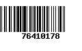 Código de Barras 76410178