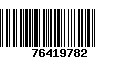 Código de Barras 76419782