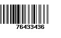 Código de Barras 76433436