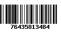 Código de Barras 76435813484