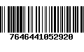 Código de Barras 7646441052920