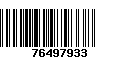 Código de Barras 76497933