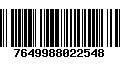 Código de Barras 7649988022548